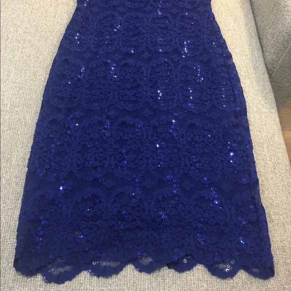 Jump Apparel Blue Sequin Dress Size S NWOT - Picture 5 of 5